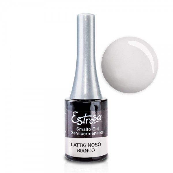COLORI SMALTO SEMIPERMANENTE 14ML - ESTROSA - LATTIGINOSO BIANCO 7822/7073