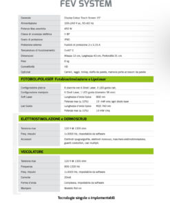 Alternative view of FEV SYSTEM BES Fotobiolipolaser Elettrostimolazione Veicolatore