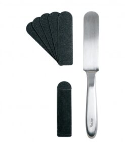 RASPA PEDICURE INOSSIDABILE+SMERIGLI MONOUSO 300401 - PEGGY SAGE