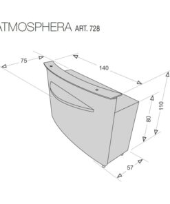 Alternative view of ATMOSPHERA CASSA/RECEPTION - MUSTER SALON DESIGN
