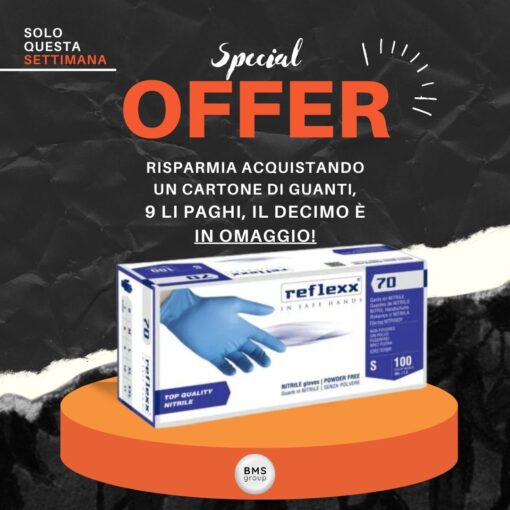 PROMO GUANTI 9+1 REFLEXX 70