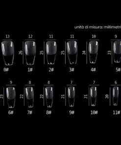 Alternative view of NAIL GEL TIPS BALLERINA 240PZ 7658 - ESTROSA