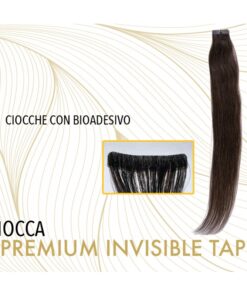 EXTENSION CAPELLI 100% NATURALI CIOCCHE CON BIADESIVO 10PZ - IRIS