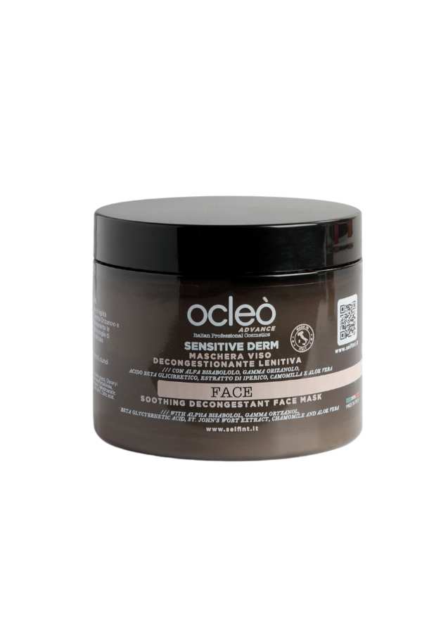 SENSITIVE DERM MASCHERA VISO DECONGESTIONANTE LENITIVA - OCLEO'