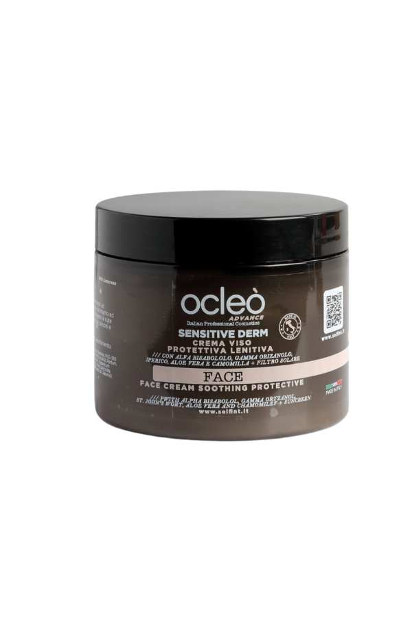 SENSITIVE DERM CREMA VISO PROTETTIVA LENITIVA CON FILTRO SOLARE- OCLEO'